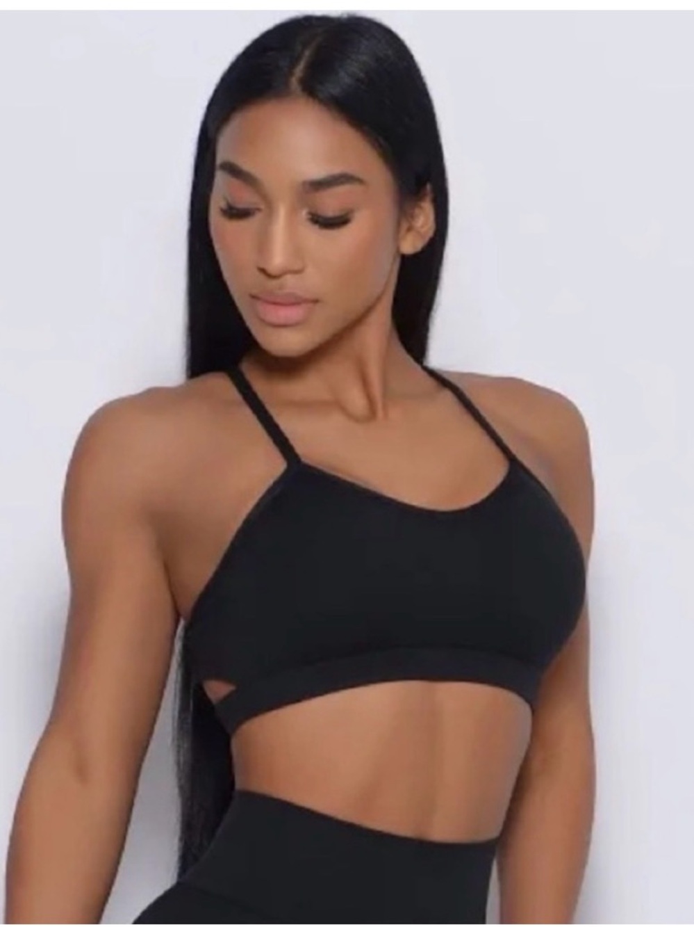 Bombshell Sportwear Classic Black and White logo B, size S, like new!!’